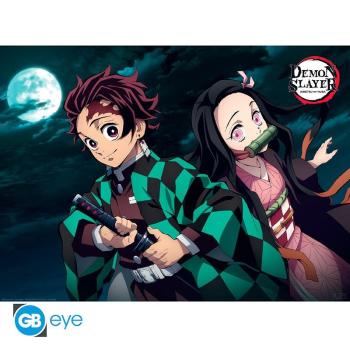 DEMON SLAYER - Poster Chibi "Tanjiro und Nezuko"  Wenn es um Herausforderungen geht, muss man zusammenhalten! Tanjiro und Neko wissen das und werden sich gegenseitig unterstützen, bis sie eine Heilung finden und Nezuko ihre Menschlichkeit zurückgeben! Nat